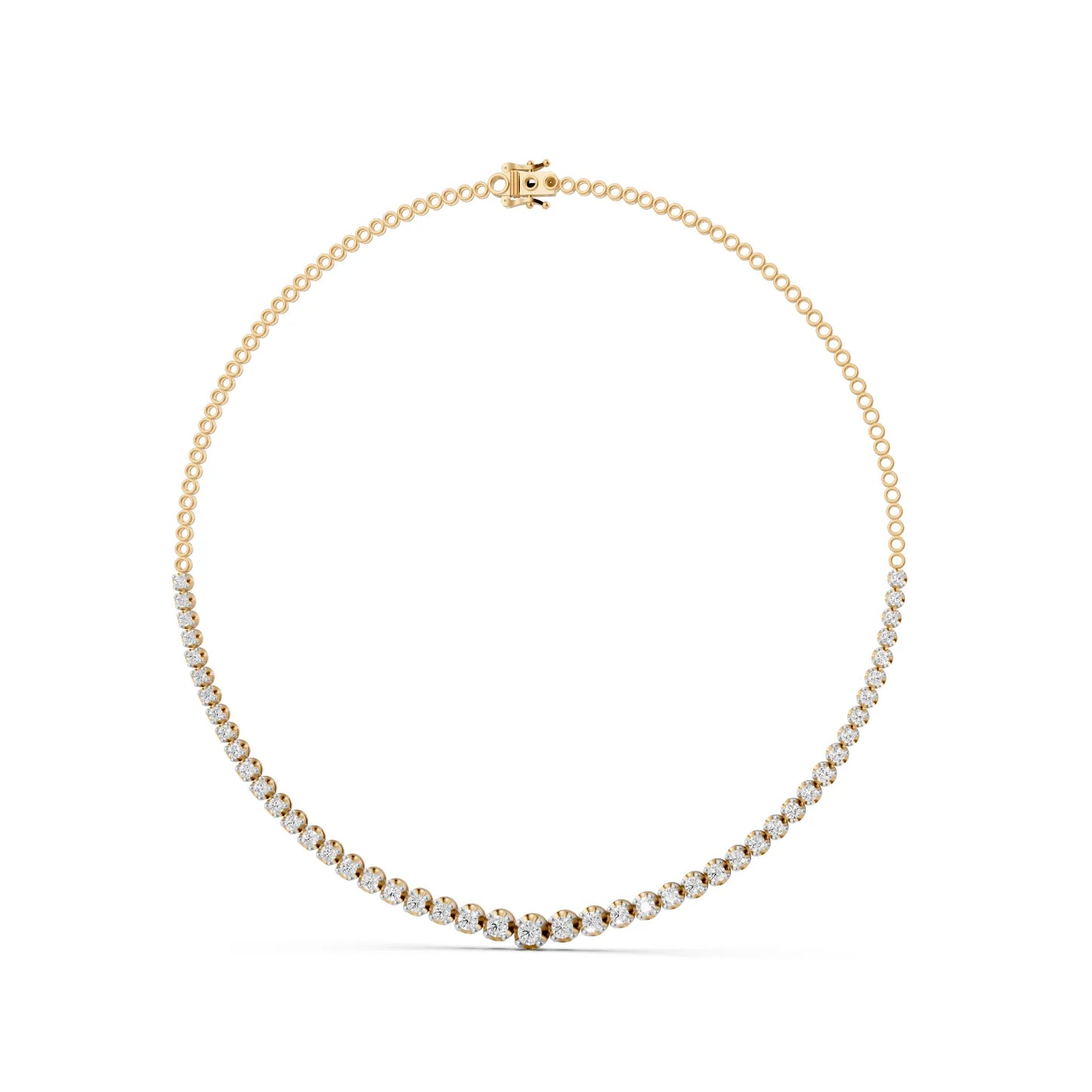Round Cut Brilliance Tennis Necklace