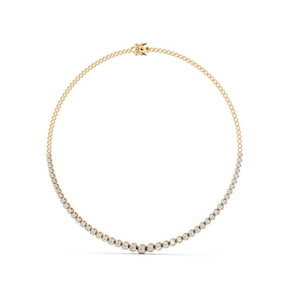 Round Cut Brilliance Tennis Necklace