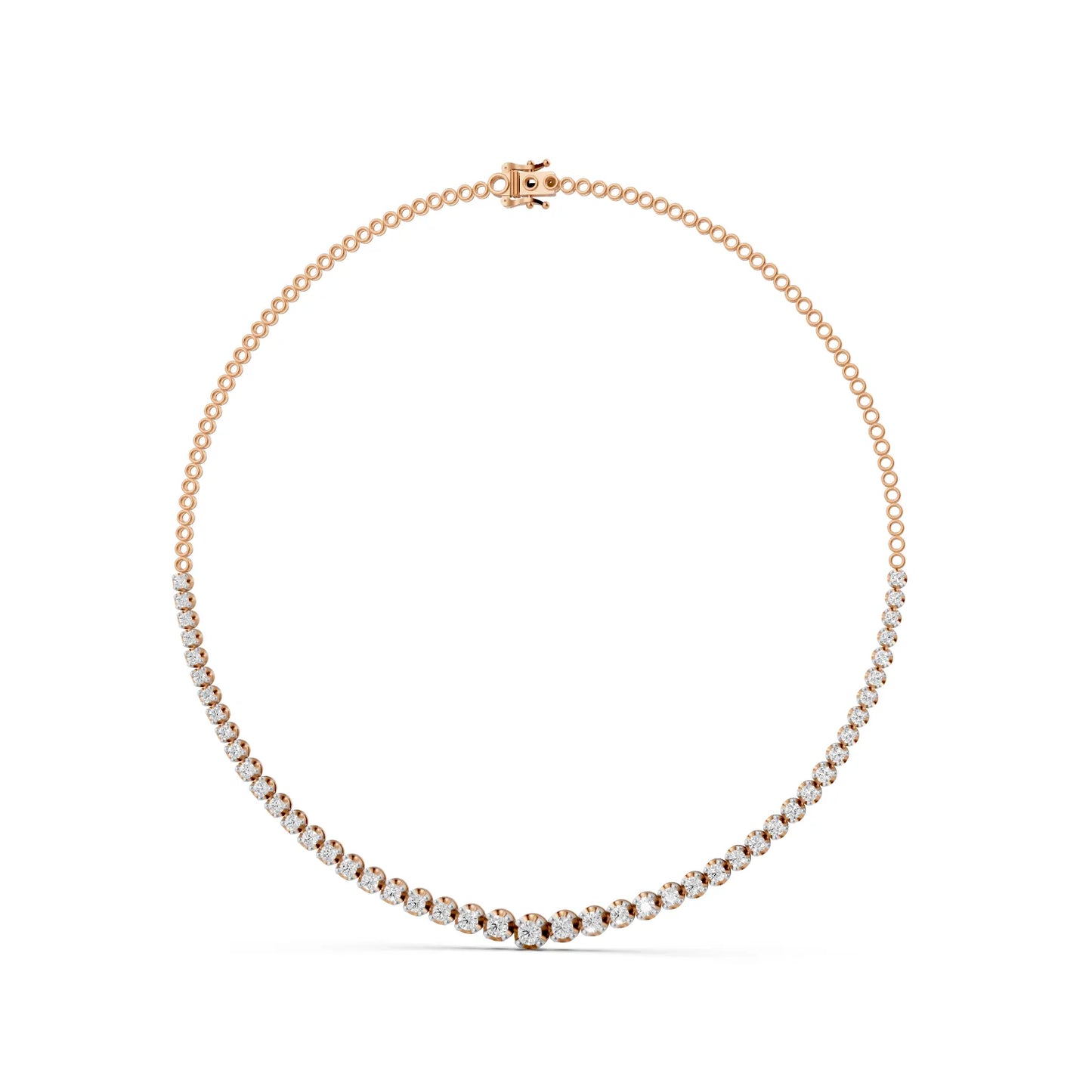 Round Cut Brilliance Tennis Necklace