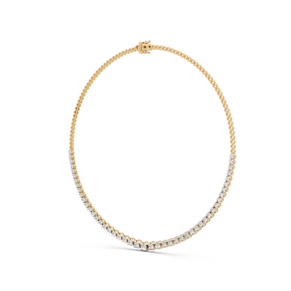 Round Cut Brilliance Tennis Necklace