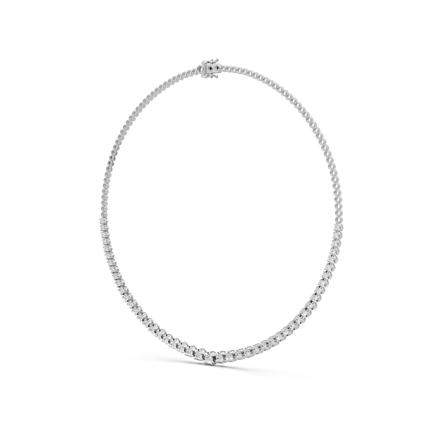 Round Cut Brilliance Tennis Necklace