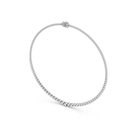 Round Cut Brilliance Tennis Necklace